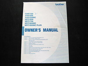 Brother Fax Manual
